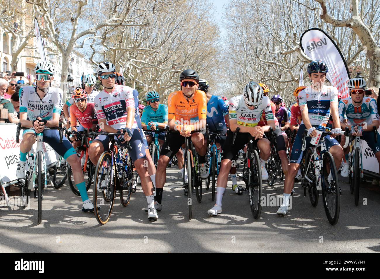 Vuelta / Volta Catalunya stage 6 2024 winner TADEJ POGACAR Stock Photo