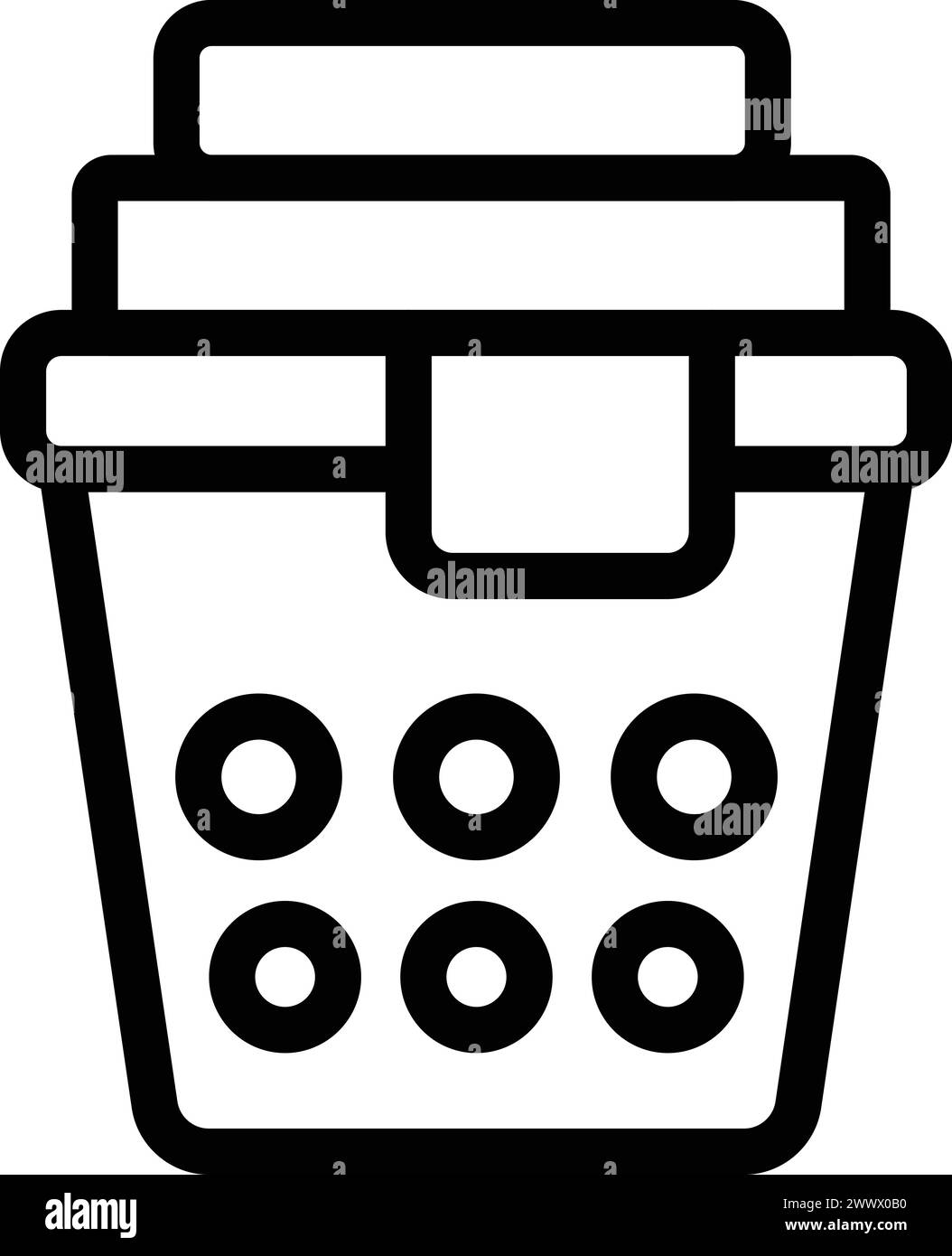 Garment holder icon outline vector. Household laundry bin. Dirty