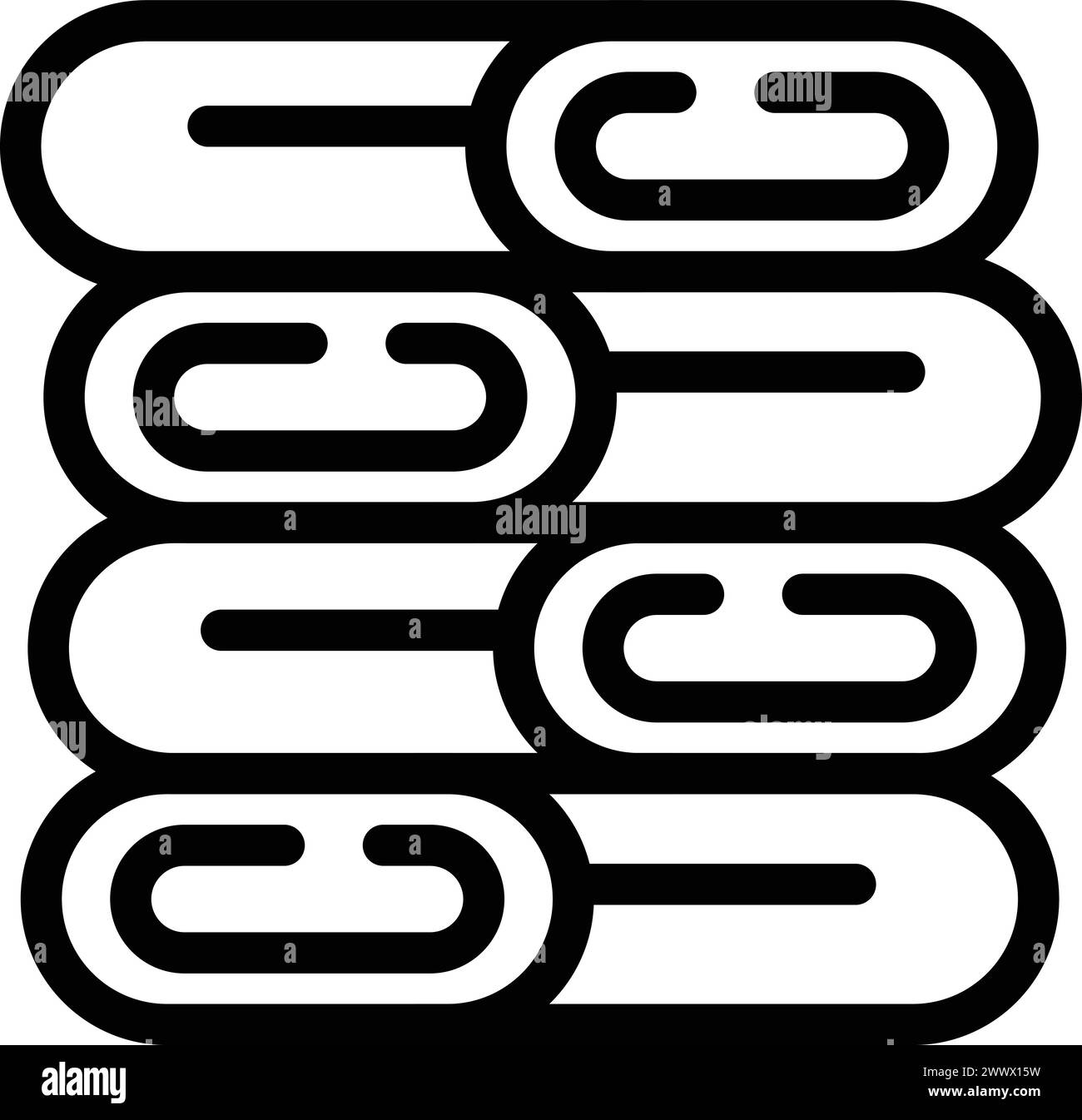 Clean linen stack icon outline vector. Laundry room. Washing dirty