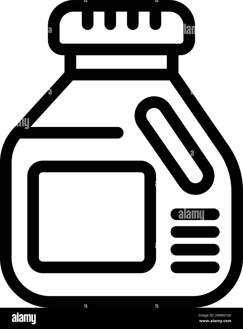 Laundry detergent icon outline vector. Washing solution. Clothing wash
