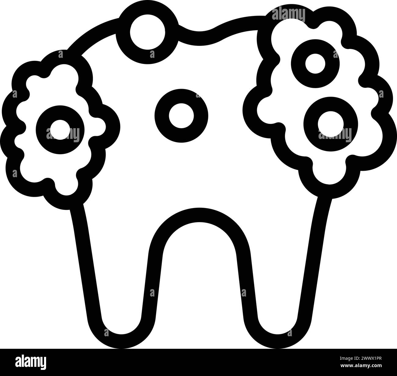 Dental cleaning routine icon outline vector. Oral hygiene. Morning teeth brushing Stock Vector