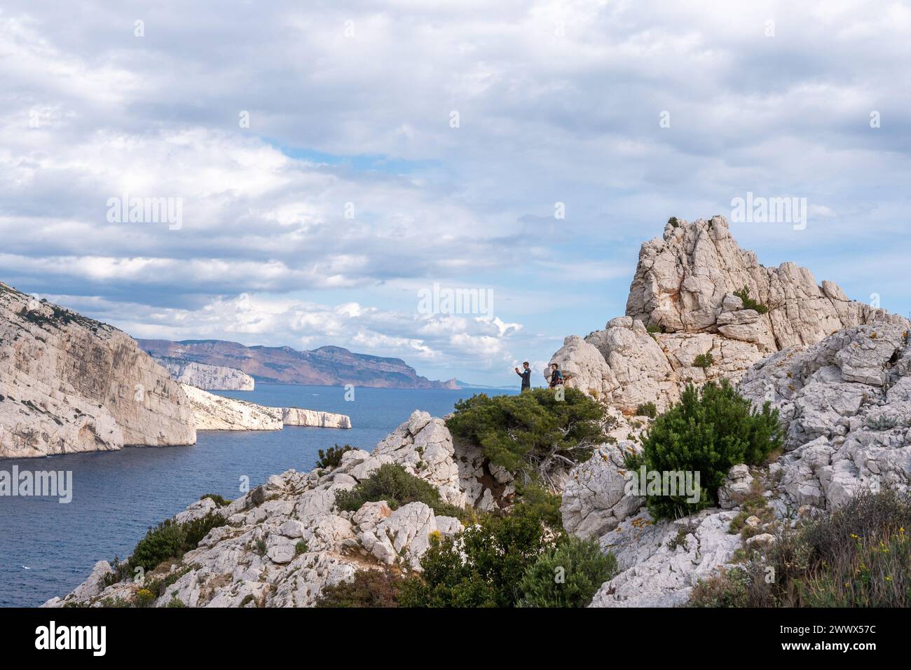 The Calanques National Park, near Marseille in the south of France ...