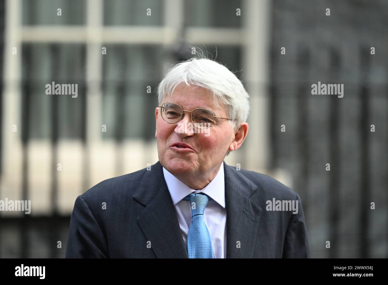 Downing Street, London, UK. 26th March, 2024. Andrew Mitchell MP, Minister of State for Foreign Office in Downing Street. Credit: Malcolm Park/Alamy Live News. Stock Photo