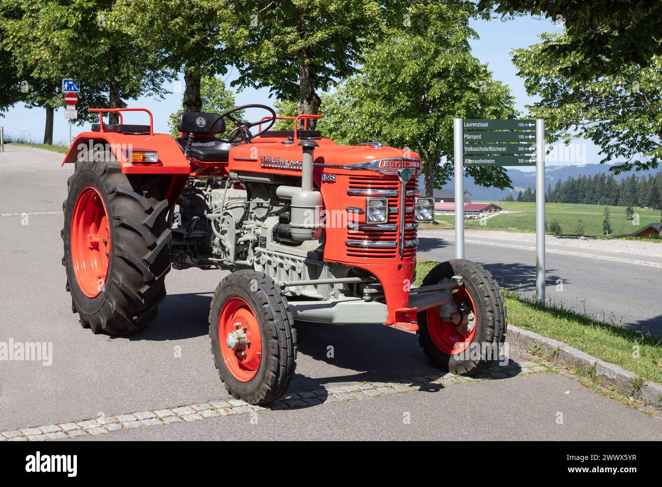 Hürlimann, Swiss Vintage Tractor D 95 Stock Photo