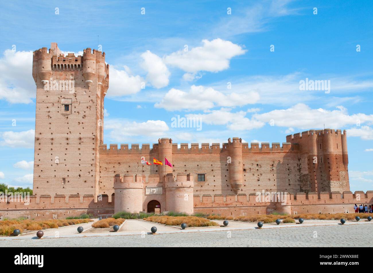 La Mota castle. Medina del Campo, Valladolid province, Castilla Leon, Spain. Stock Photo