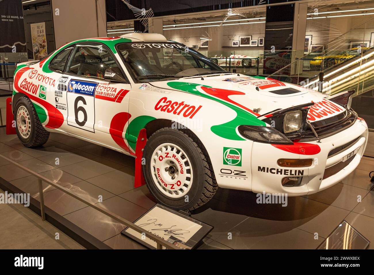 Oyama-cho, Sunto-gun, Shizuoka, Japan - March 27, 2023: Toyota Celica GT-FOUR (ST 185, won the 'Australia Rally Championship'), Model Year 1993. Stock Photo