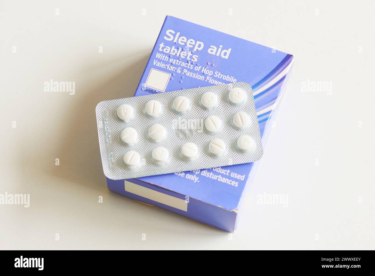 sleeping pill Stock Photo