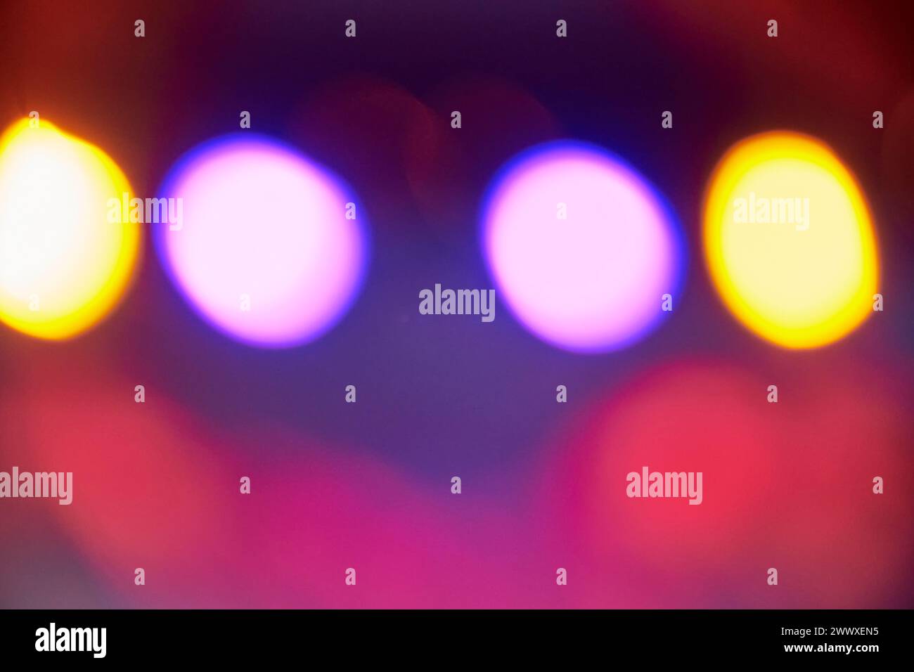 Light Leaks And Defocused Disco Light Stock Photo