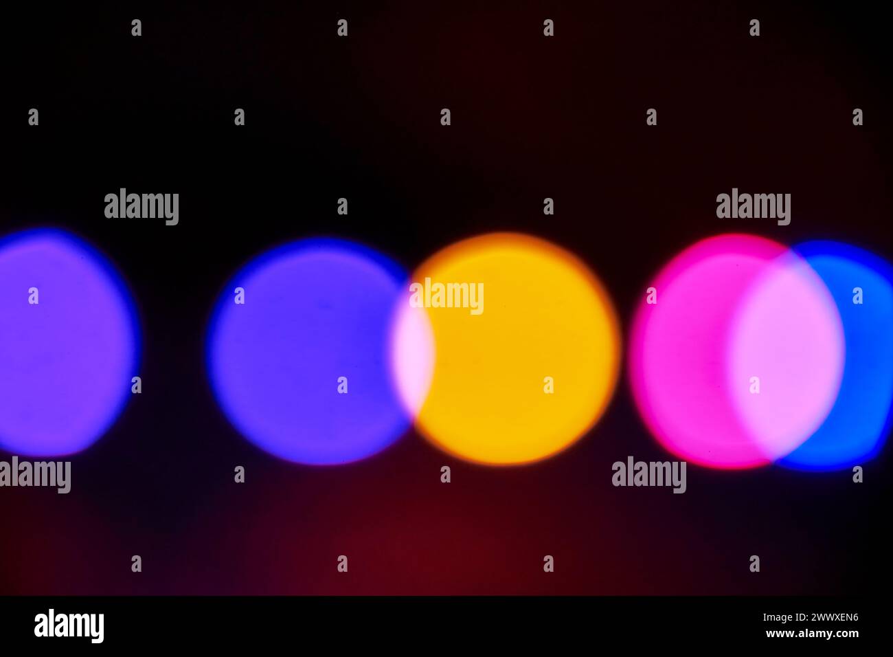 Light Leaks And Defocused Disco Light Stock Photo