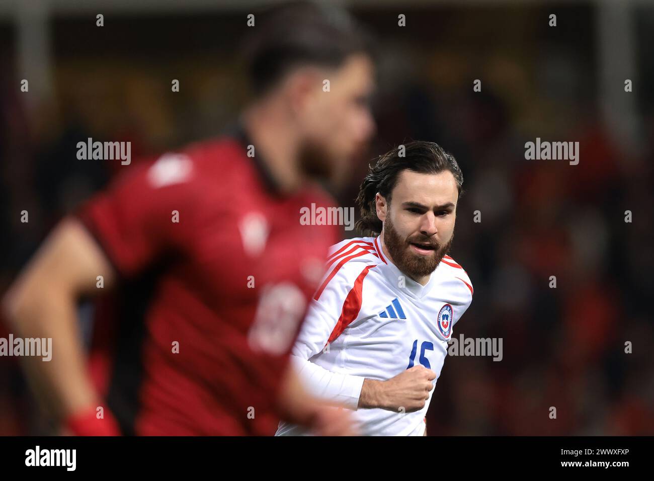 Parma, Italy. 22nd Mar, 2024. Ben Brereton Diaz of Chile during the ...