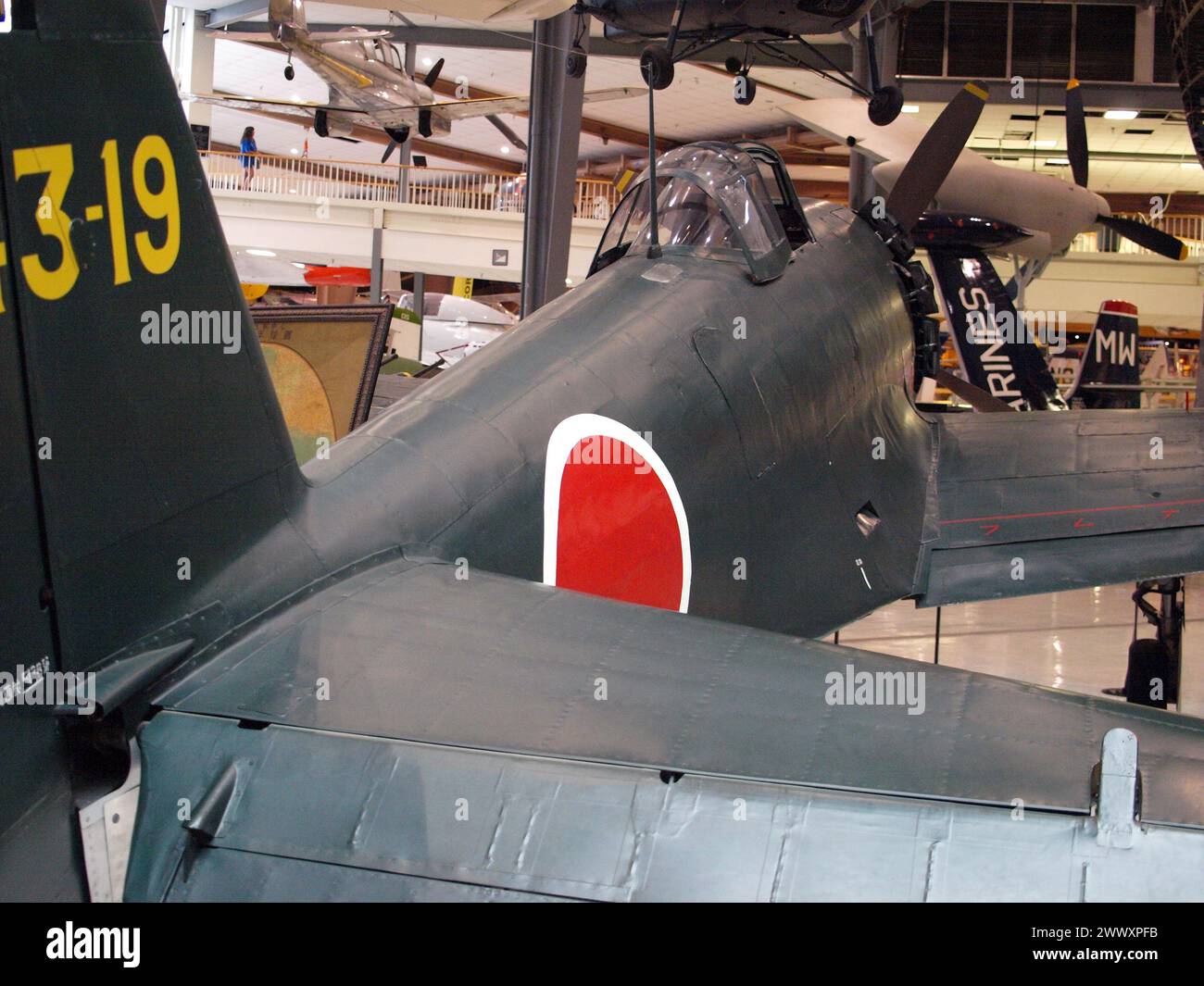 Pensacola, Florida, United States - August 10, 2012: Japanese fighter plane from WW2 in the National Naval Aviation Museum. Stock Photo