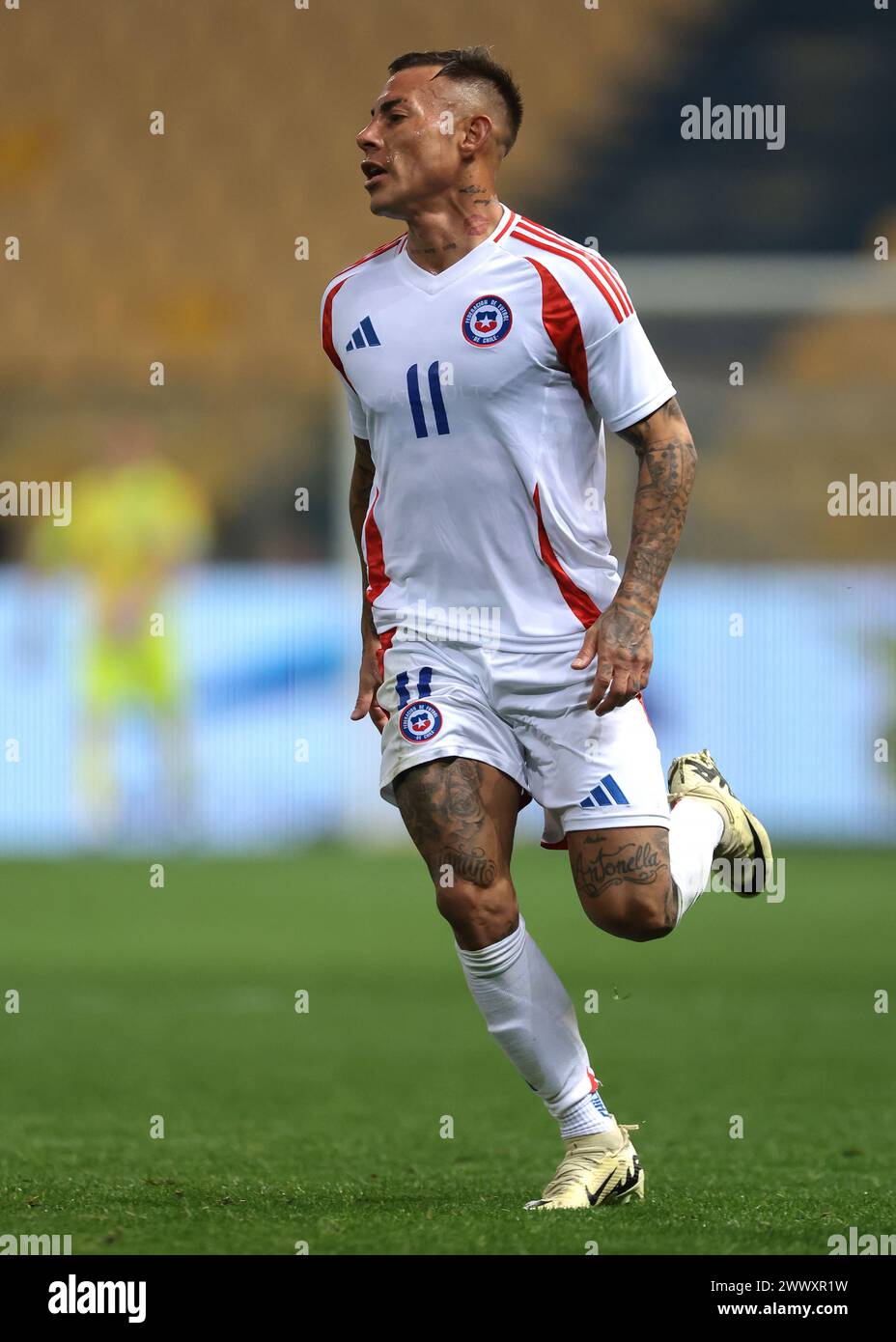 Parma, Italy, 22nd March 2024. Eduardo Vargas of Chile during the International Friendly match at Stadio Ennio Tardini, Parma. Picture credit should read: Jonathan Moscrop / Sportimage Stock Photo