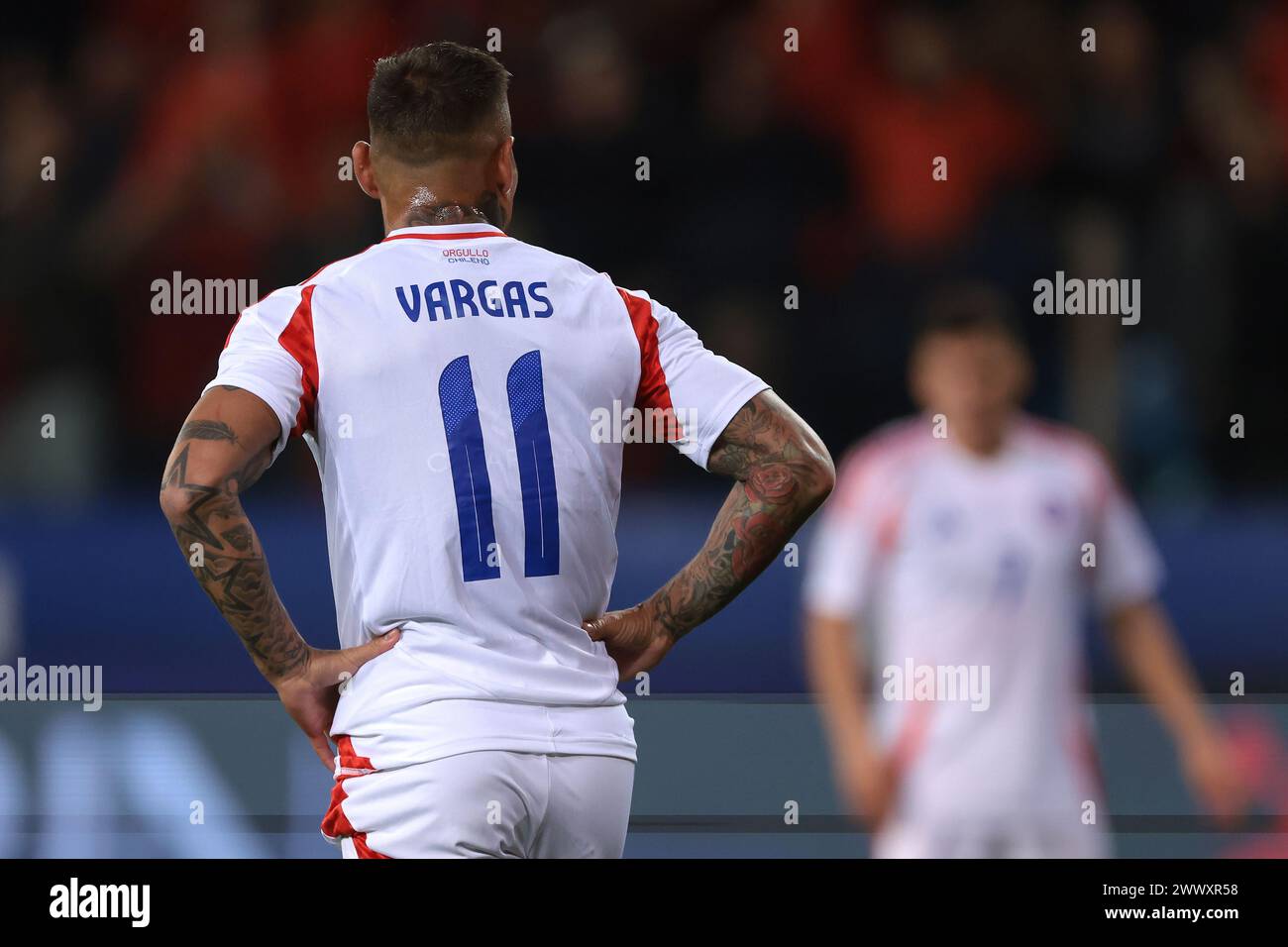 Parma, Italy, 22nd March 2024. Eduardo Vargas of Chile looks on during the International Friendly match at Stadio Ennio Tardini, Parma. Picture credit should read: Jonathan Moscrop / Sportimage Stock Photo