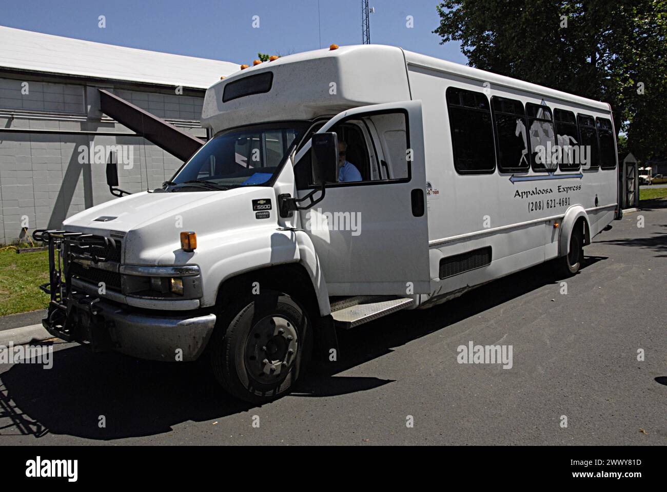 KAMIAH/IDAHO /USA- Daily life and business in Kamiah small western sytle build town and nez perce tribe insitution center in Nez Perce county 04 june 2014 Stock Photo