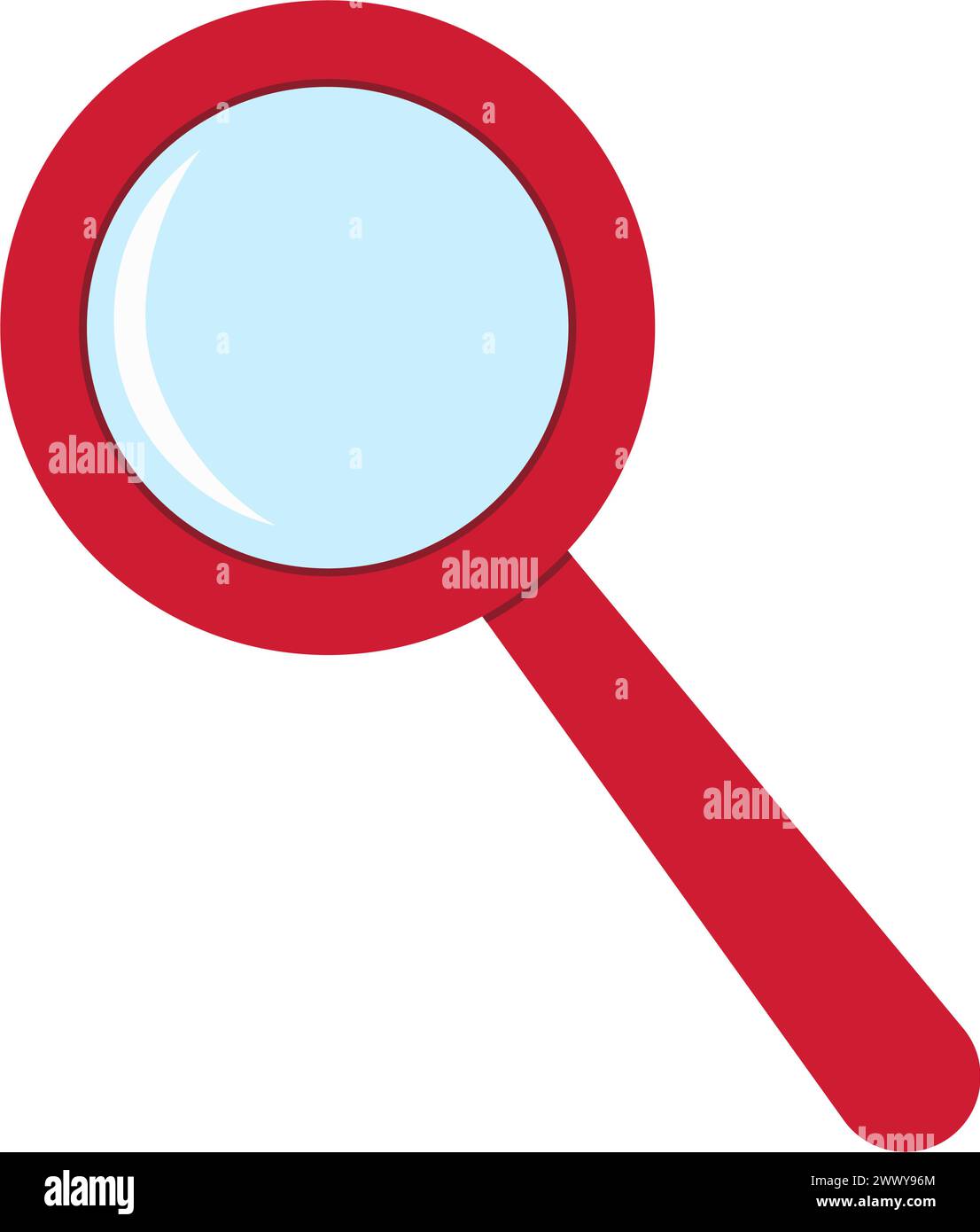 Magnifying glass icon Isolated on white background Stock Vector Image ...