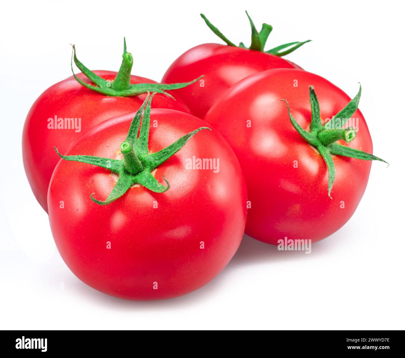 Red tomatoes isolated on white background Stock Photo - Alamy