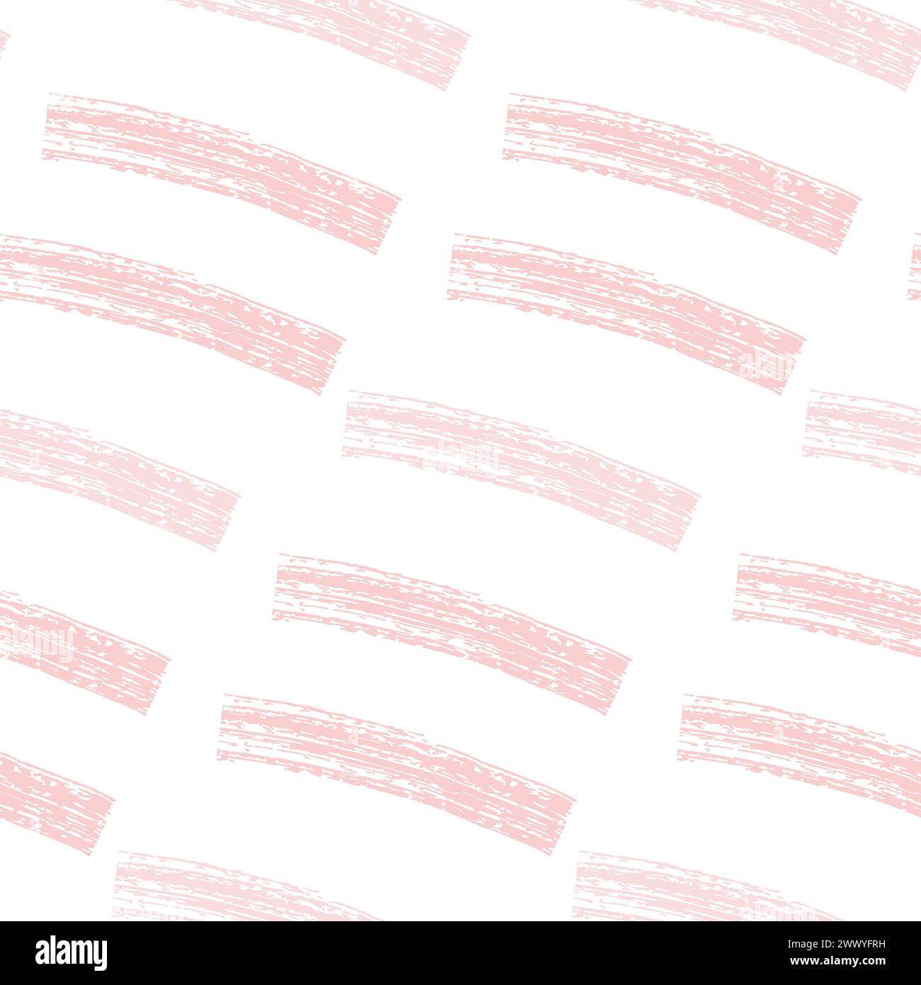 Seamless vector pattern made by hand drawn thin paint strokes. horizontal dry brush stripes texture. Stock Vector