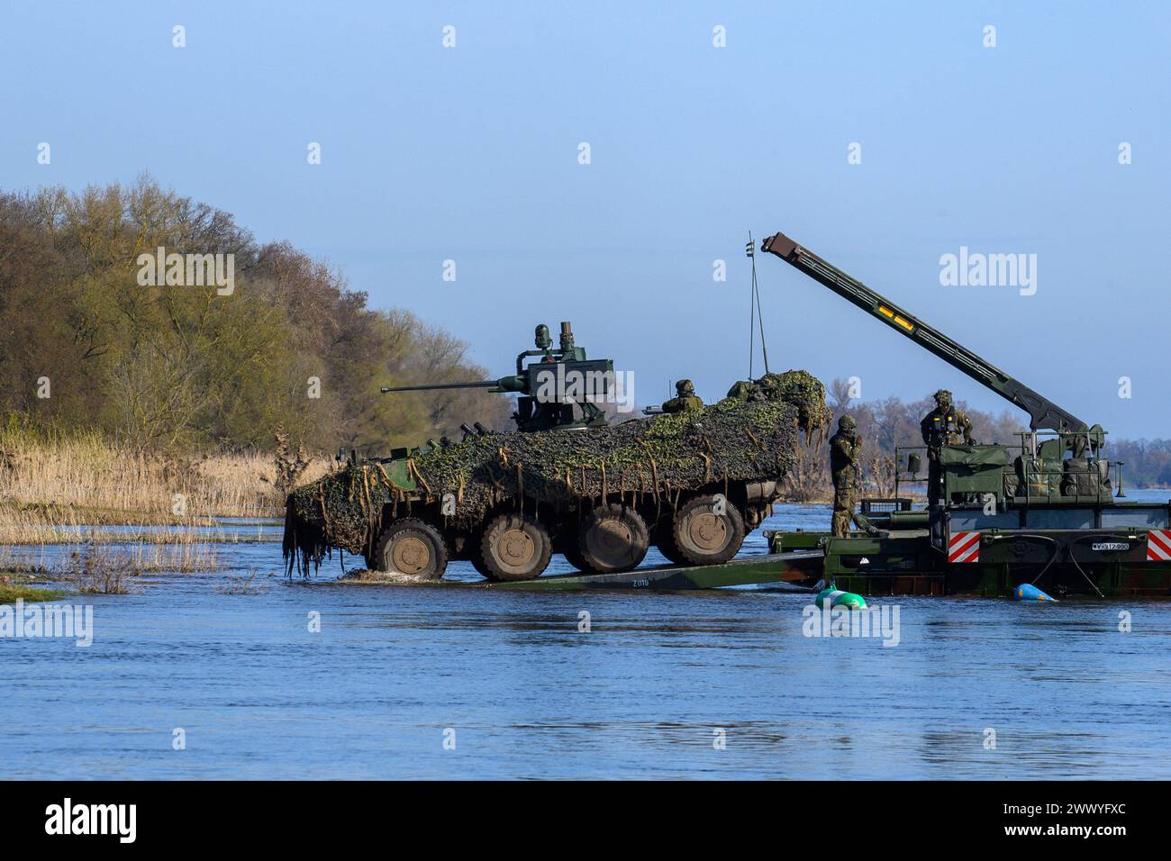 Storkau, Germany. 26th Mar, 2024. A Pandur wheeled armored vehicle of ...