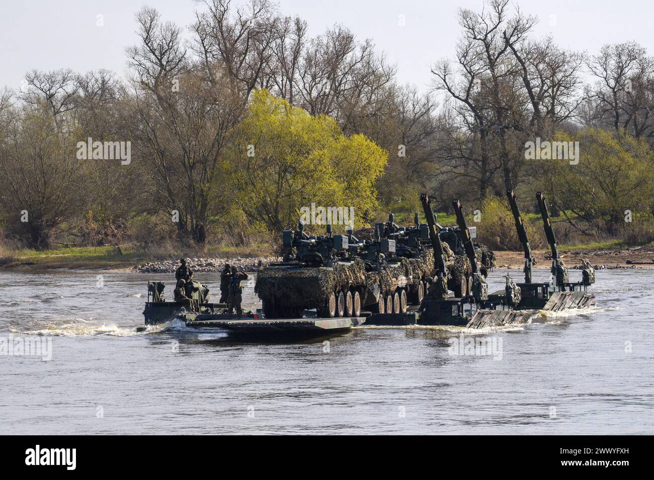 Storkau, Germany. 26th Mar, 2024. During the 