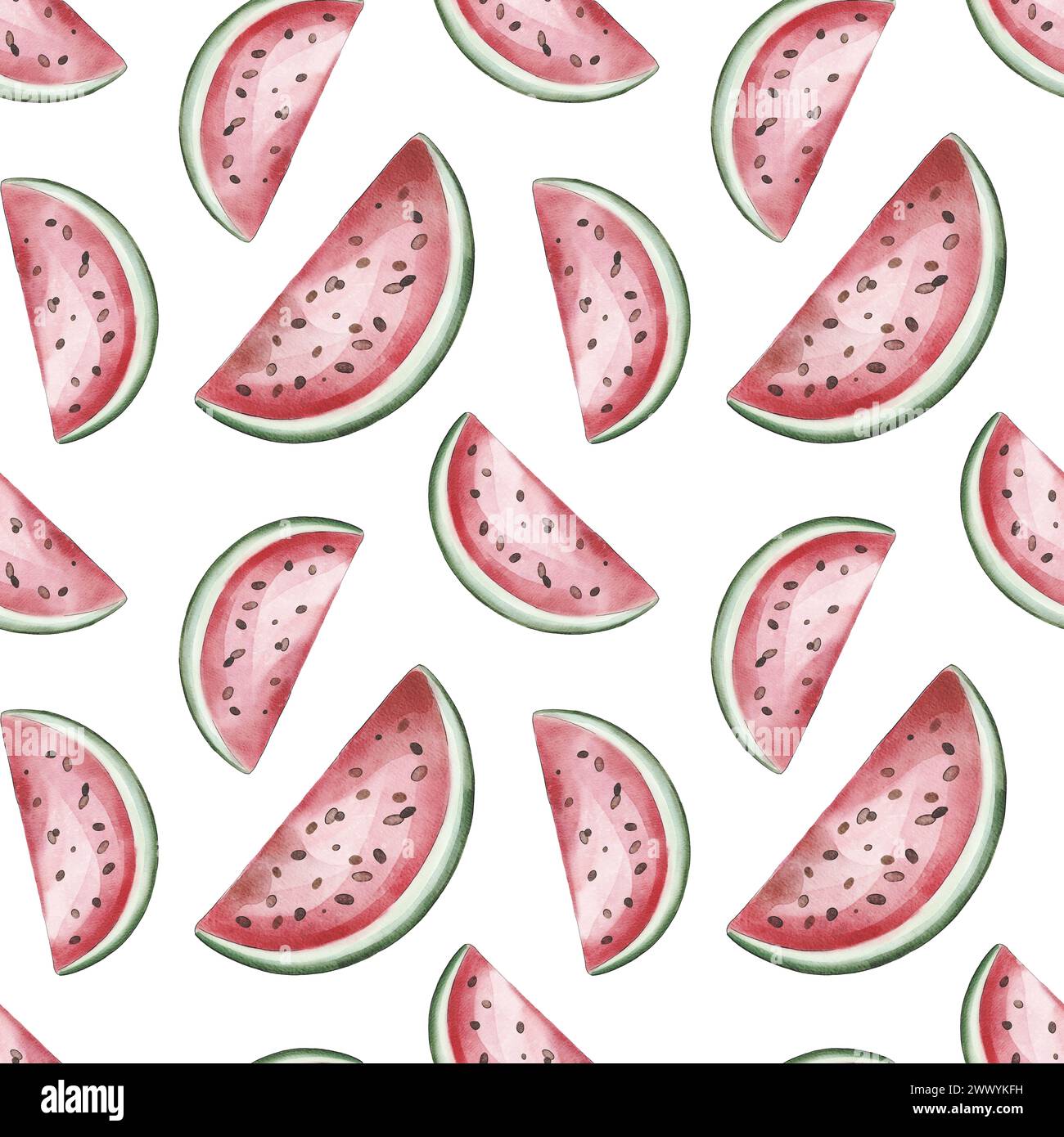 Seamless fruit pattern watermelon hi-res stock photography and images ...
