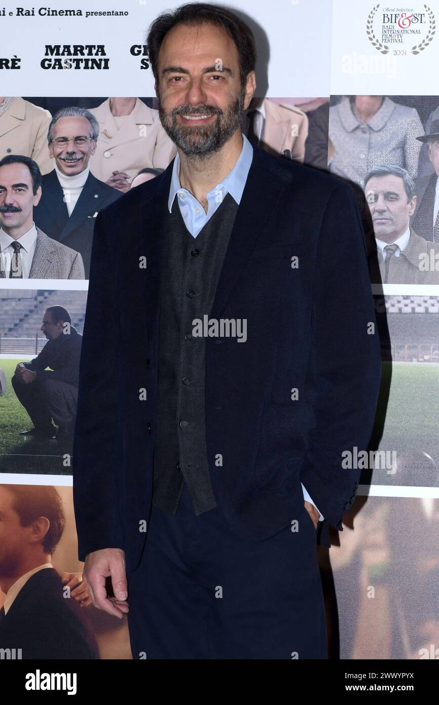 Rome, Italy. 26th Mar, 2024. Cinema Adriano, Rome, Italy, March 26, 2024, Neri Marcore during Photocall of the film "Zamora" - News Credit: Live Media Publishing Group/Alamy Live News Stock Photo