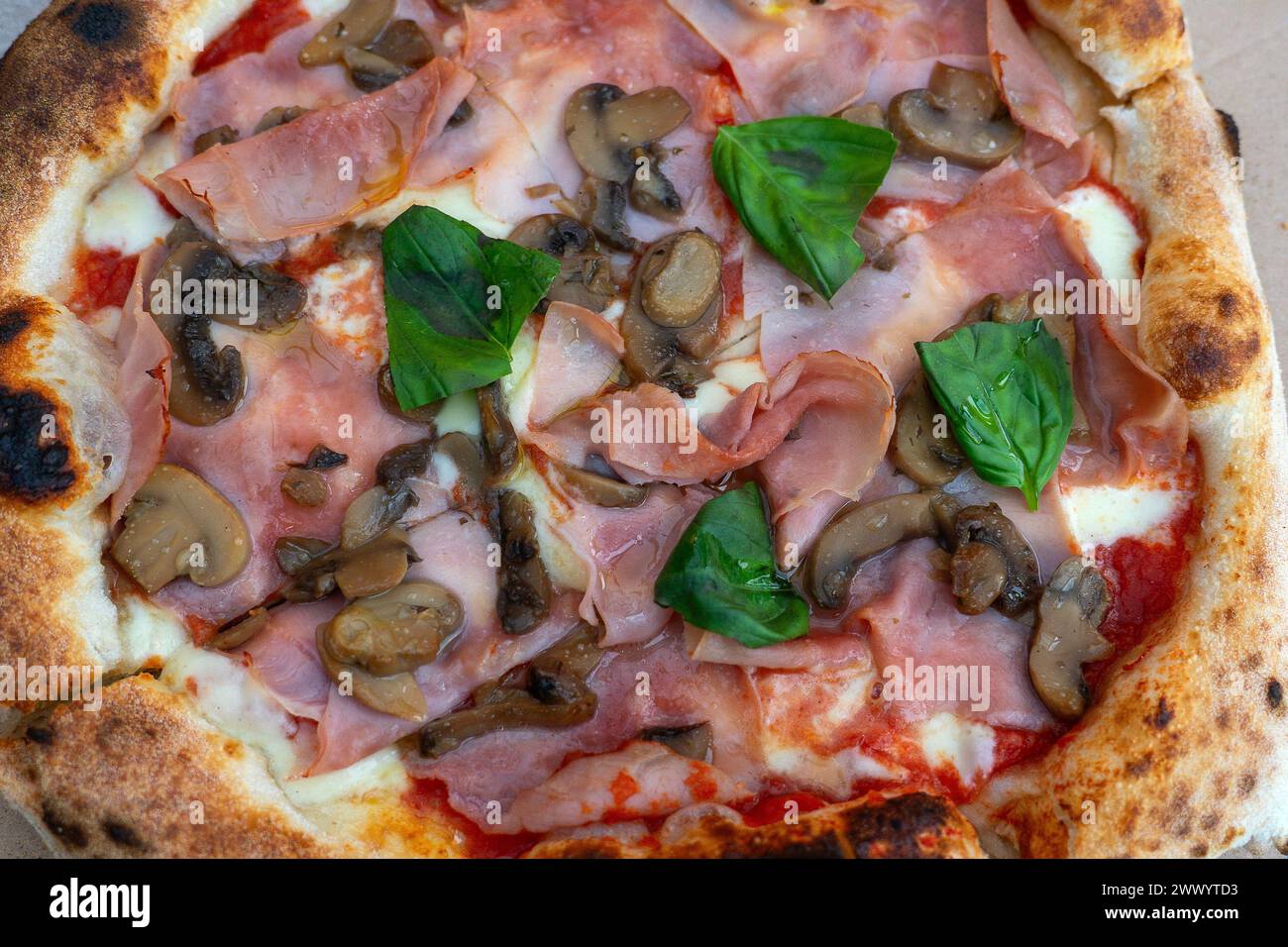 pizza napoli in Siofok Hungary fast food restaurant . Stock Photo