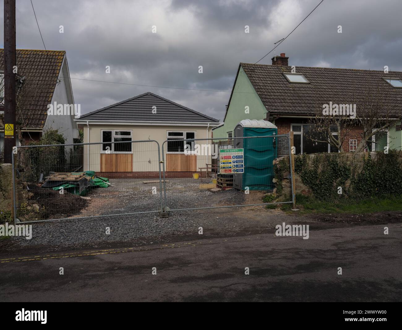 March 2024 New home, a bungalow on an infill plot in Yatton Somerset