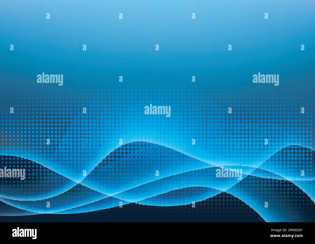 Futuristic Blue Light Glowing Vector Illustration Stock Vector Image ...