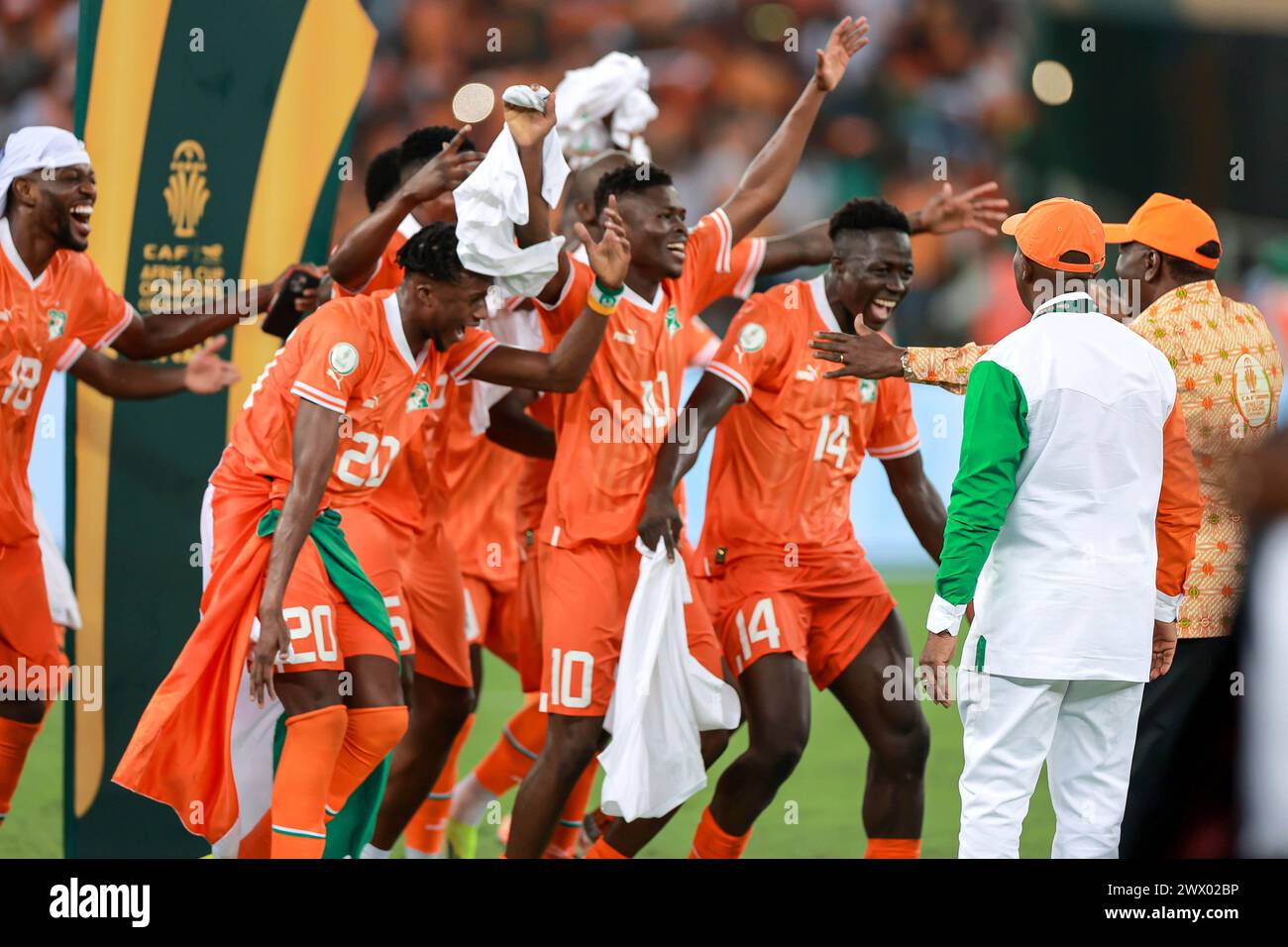 ABIDJAN, COTE D I VOIRE - FEBRUARY 11: Cote D'Ivoire during the ...