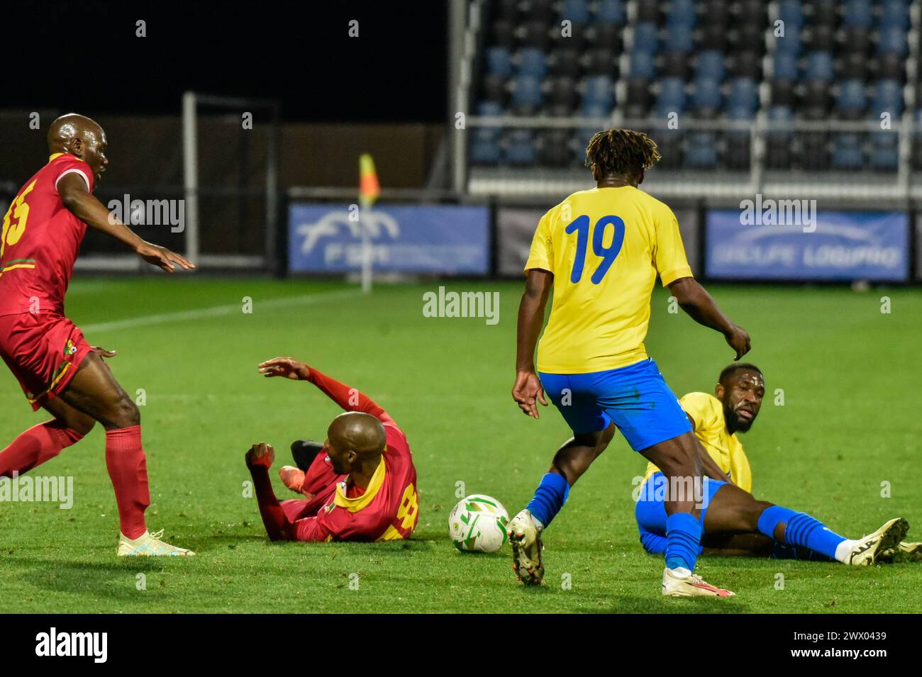 CHAMBLY, FRANCE - MARCH 25; Gabon and Congo during the FIFA