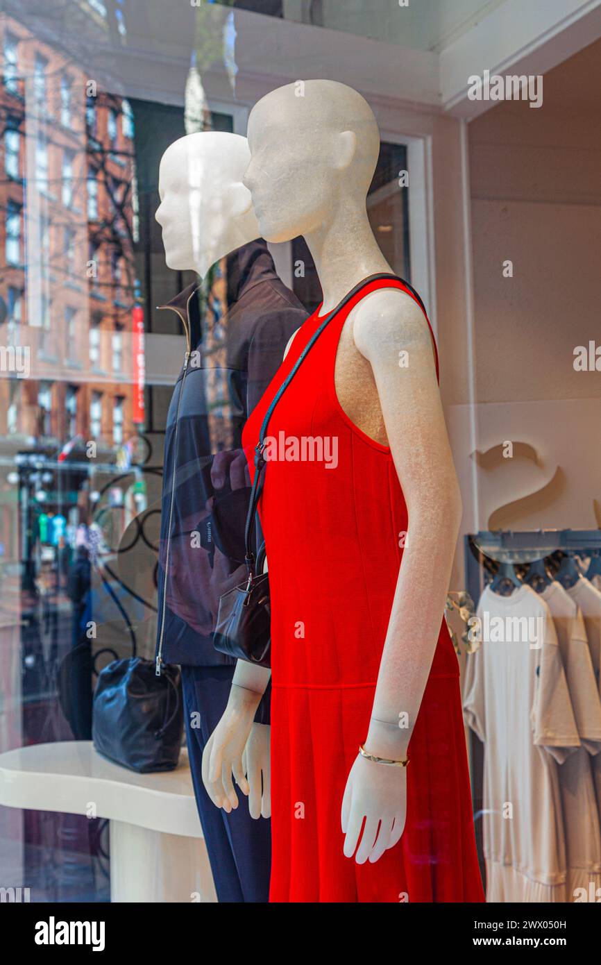 Clothing store on Water Street in Gastown Vancouver Canada Stock Photo