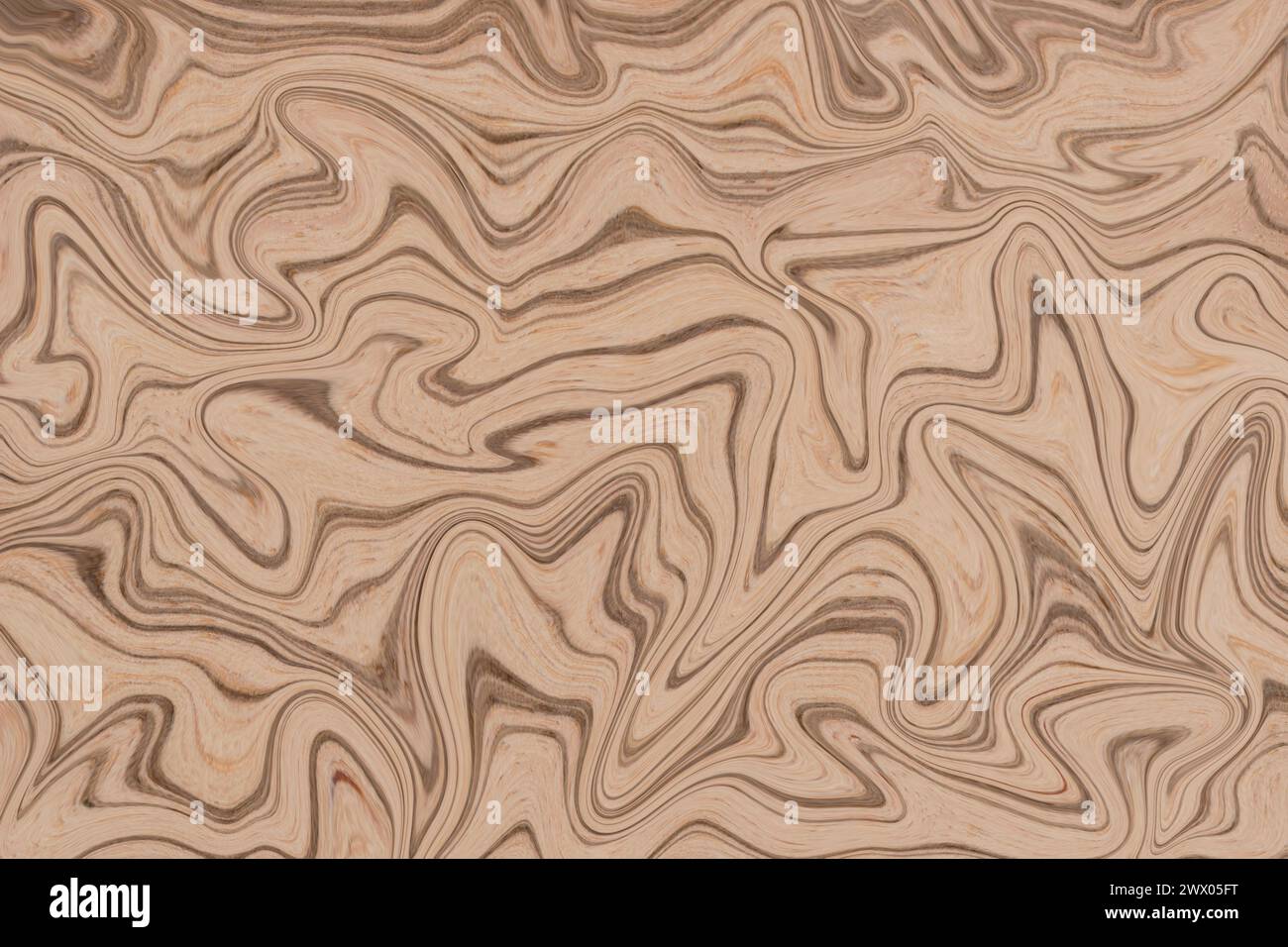 Wooden Swirl Waves Background Design Stock Photo