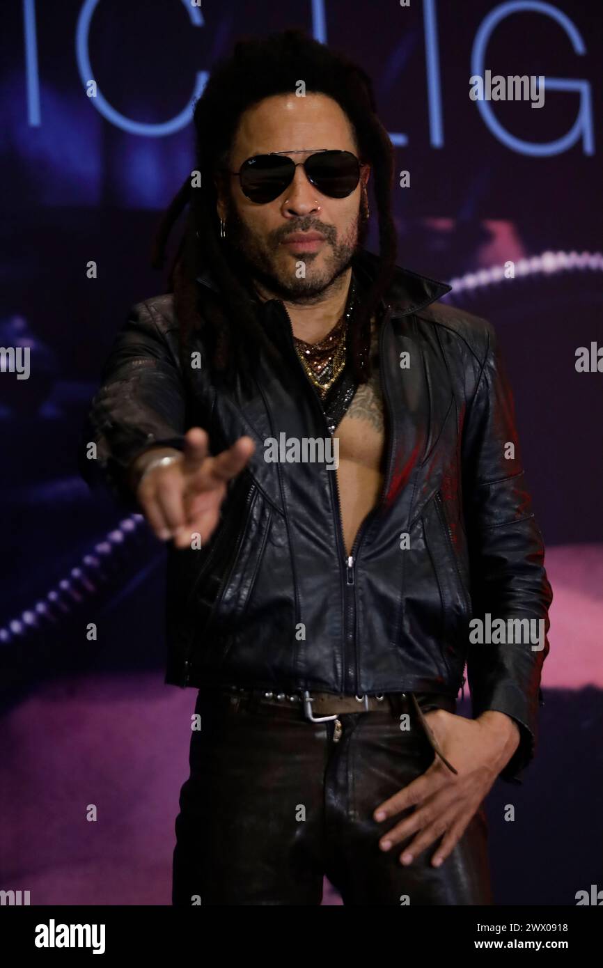 Lenny kravitz announces his new album blue electric light hires stock