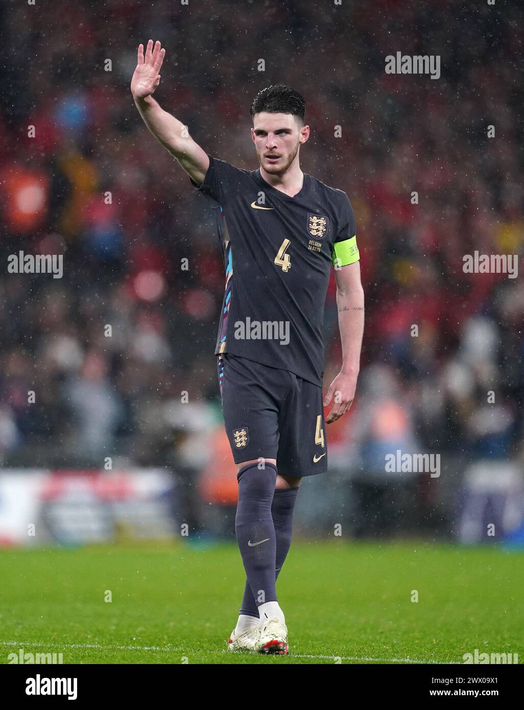Declan rice england celebration hi-res stock photography and images - Alamy