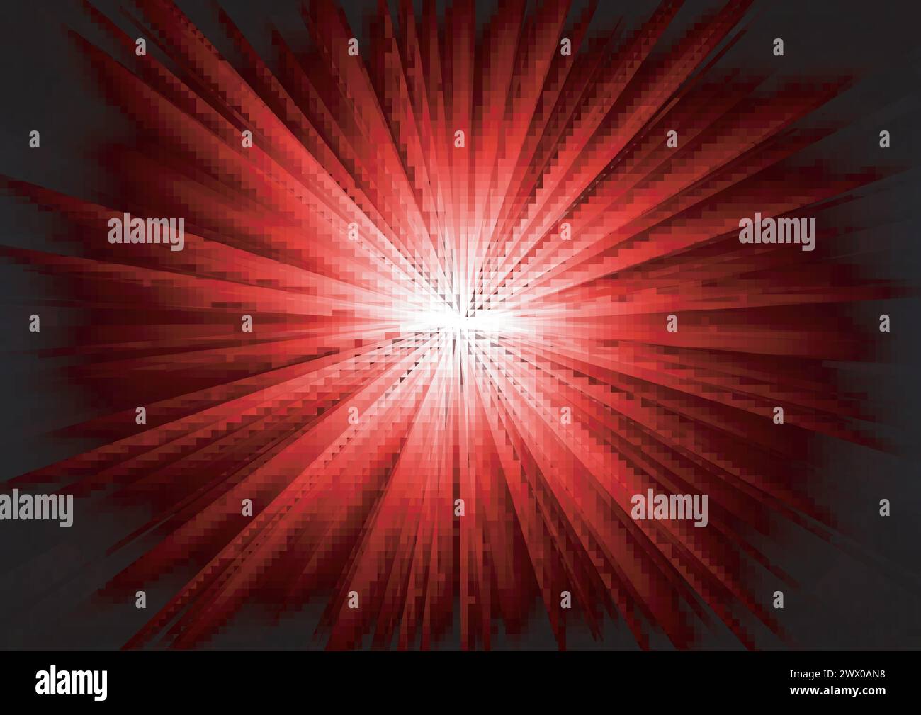 Red Light Shining From Darkness Vector Illustration Stock Vector Image ...