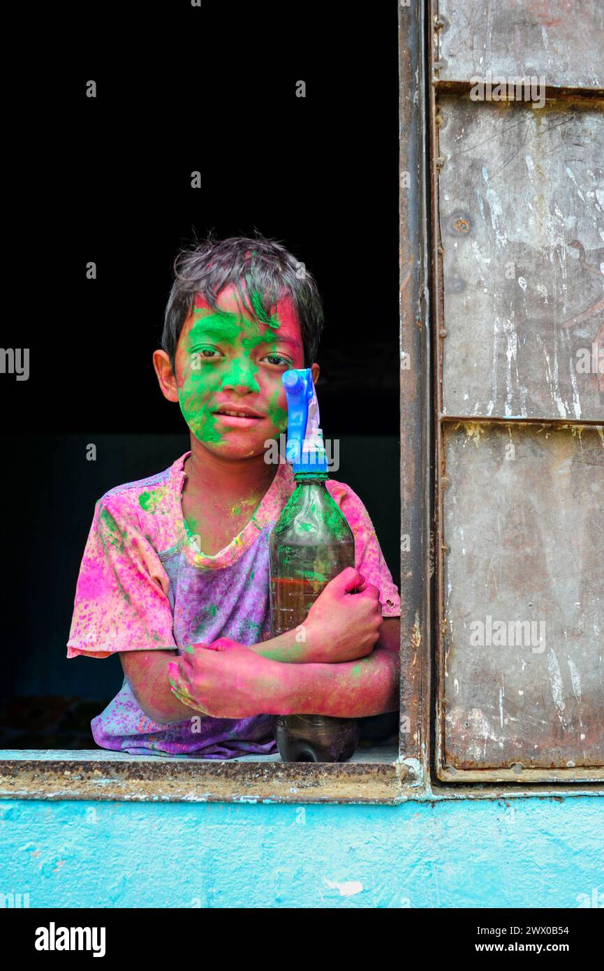 Non Exclusive: March 26, 2024, Sylhet, Bangladesh: A child at a tea ...