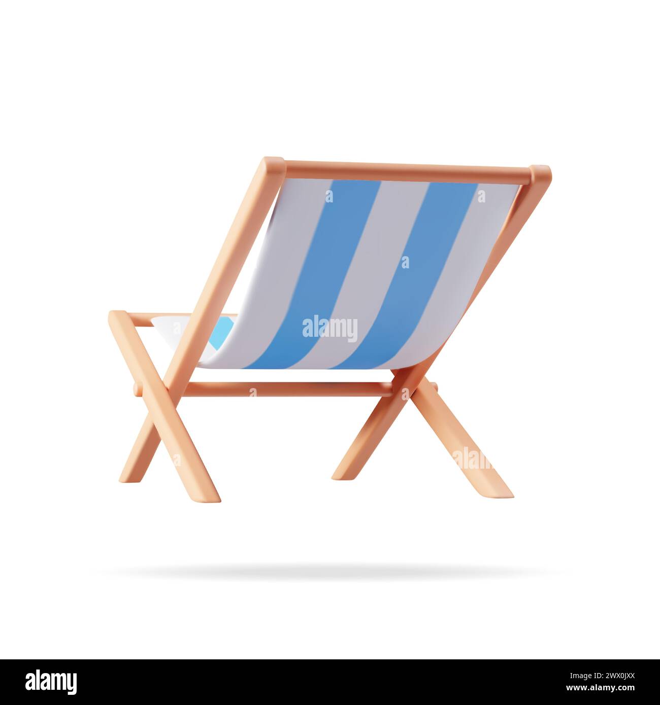 3D Wooden Chaise Lounge Isolated Stock Vector Image & Art - Alamy