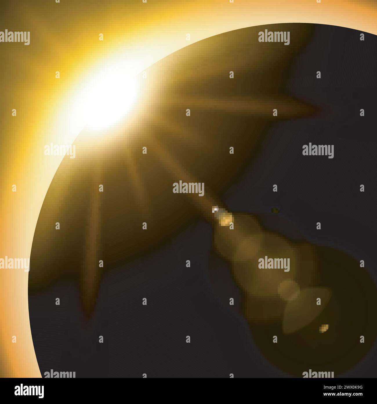 Yellow Eclipse, Suitable For Product Advertising, Natural Events