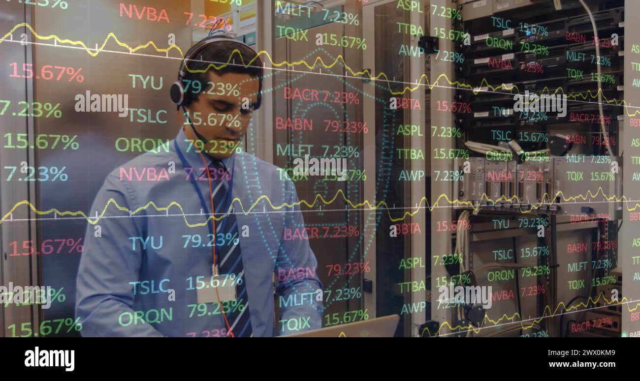 Image Of Financial Data Processing Over Biracial Schoolboy Multiple Image of financial data processing over biracial schoolboy multiple