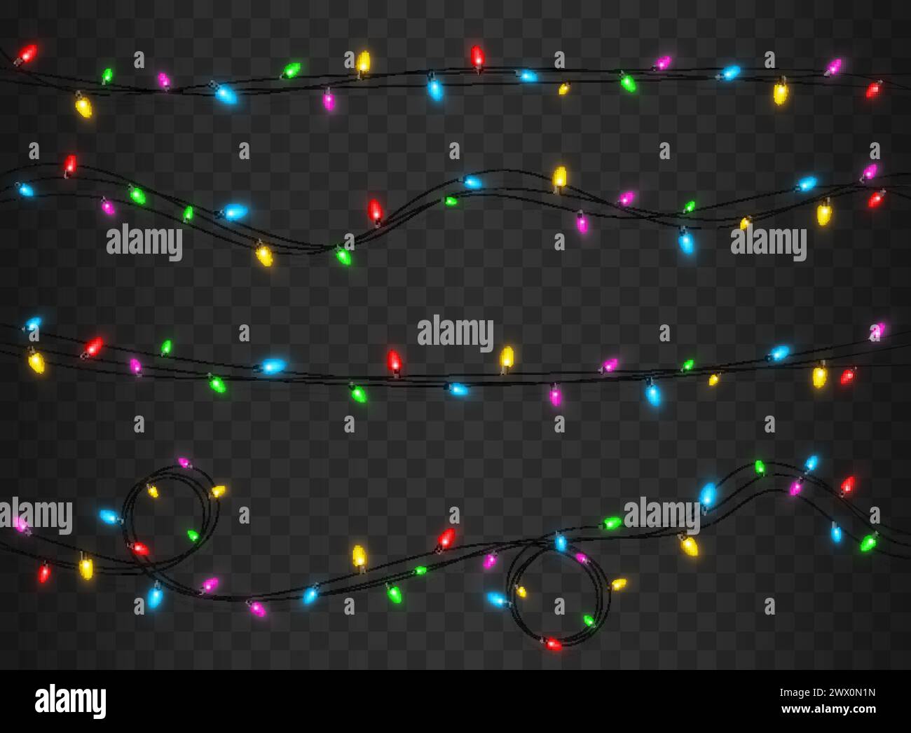 Horizontal garlands Stock Vector Images - Alamy