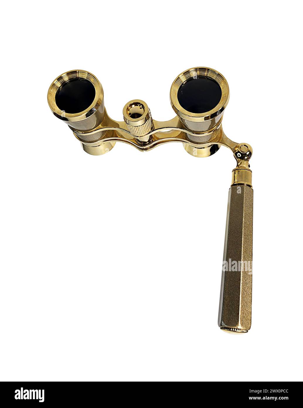 Brass opera glasses for seeing things far away Stock Photo Alamy