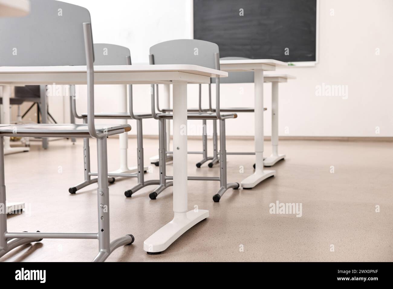 School seat low angle hi-res stock photography and images - Alamy