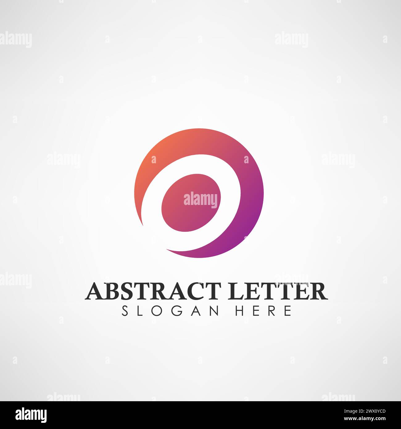 Abstract Letter O Logotype. Suitable For Trademarks, Company Logo, and Other, Vector Illustration Stock Vector