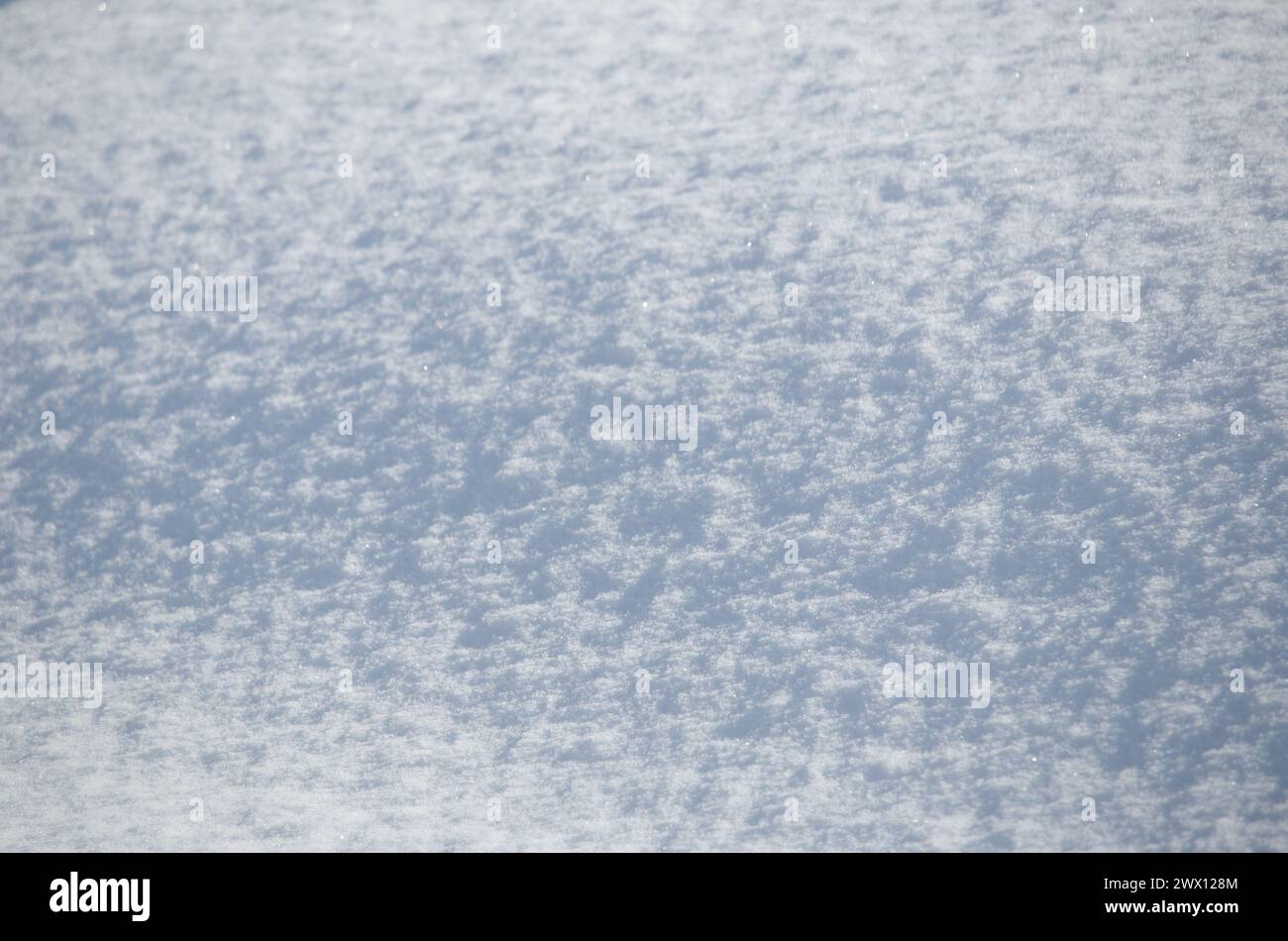 rough textured fresh white snow surface Stock Photo