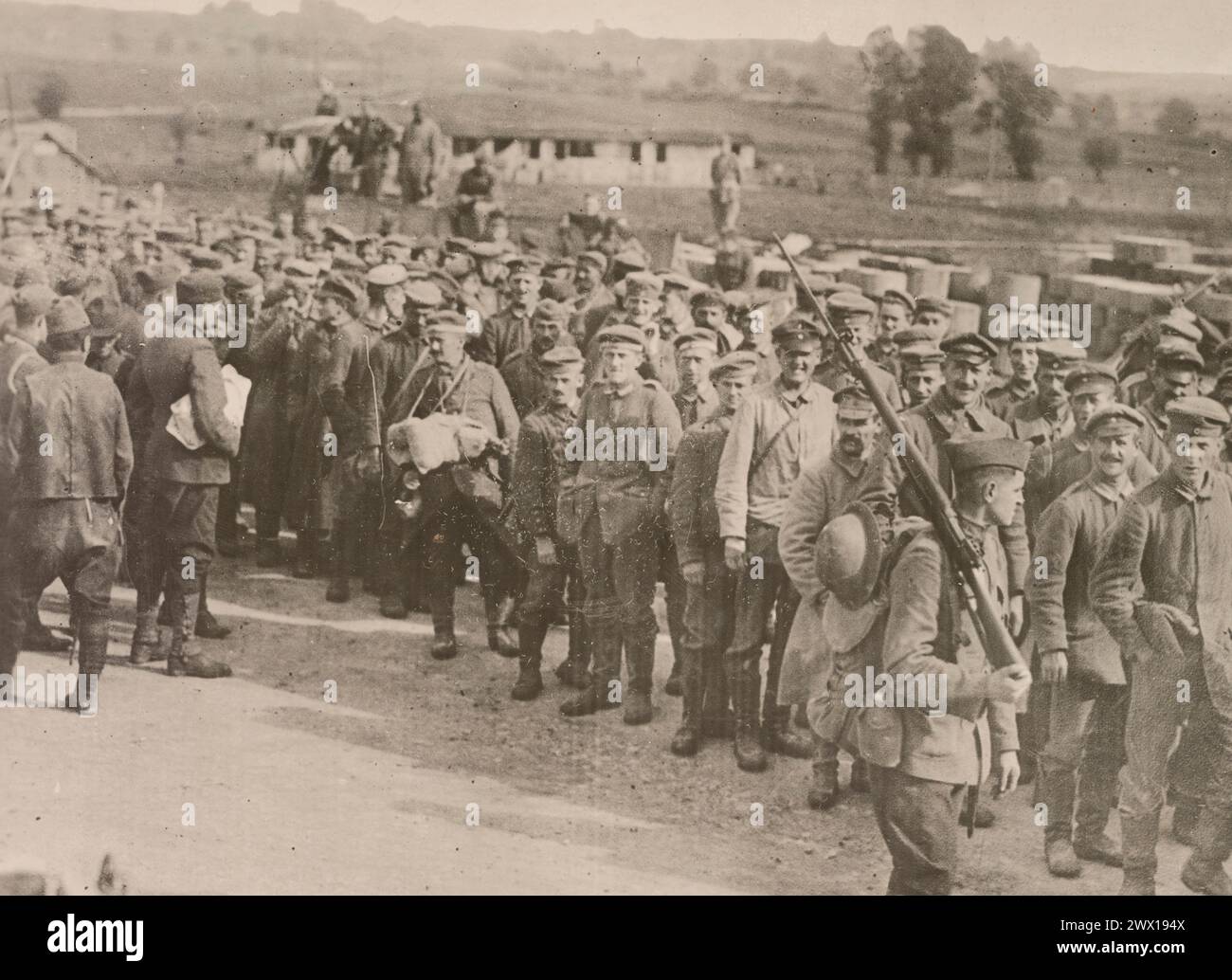 Group of German prisoners of war in France ca. 1916-1918 Stock Photo ...