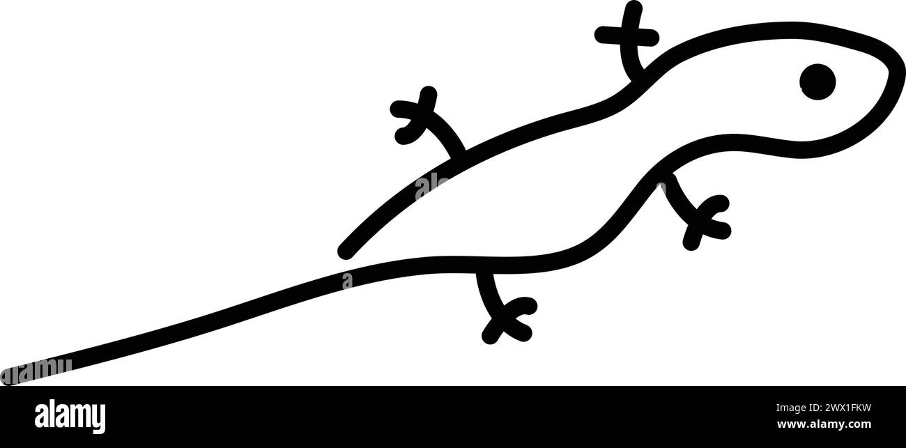 Lizard stencil Stock Vector Images - Alamy