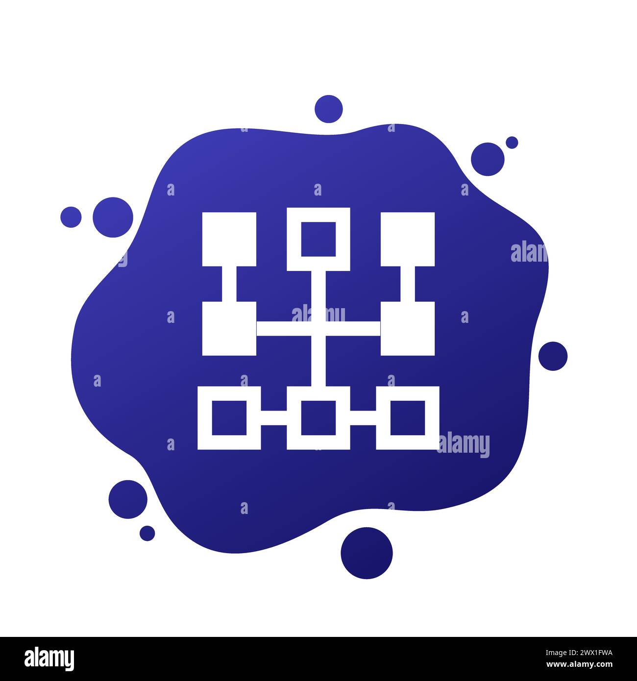 cluster vector icon for web Stock Vector