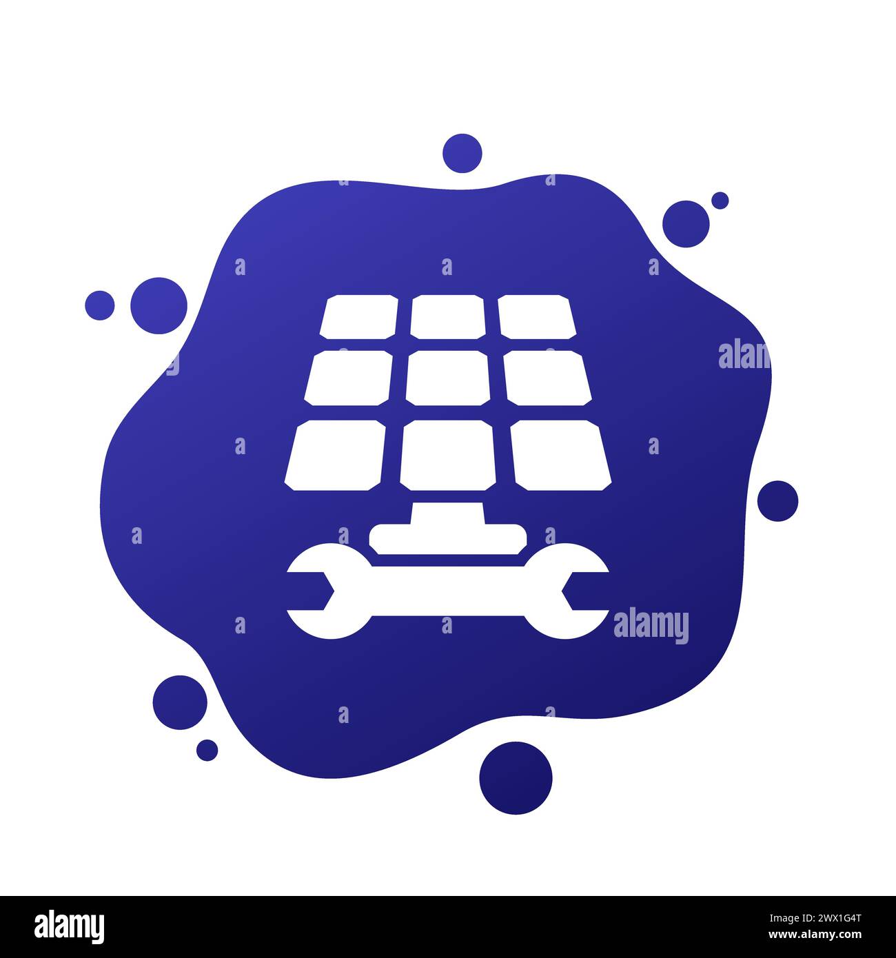 Solar panel install Stock Vector Images - Alamy