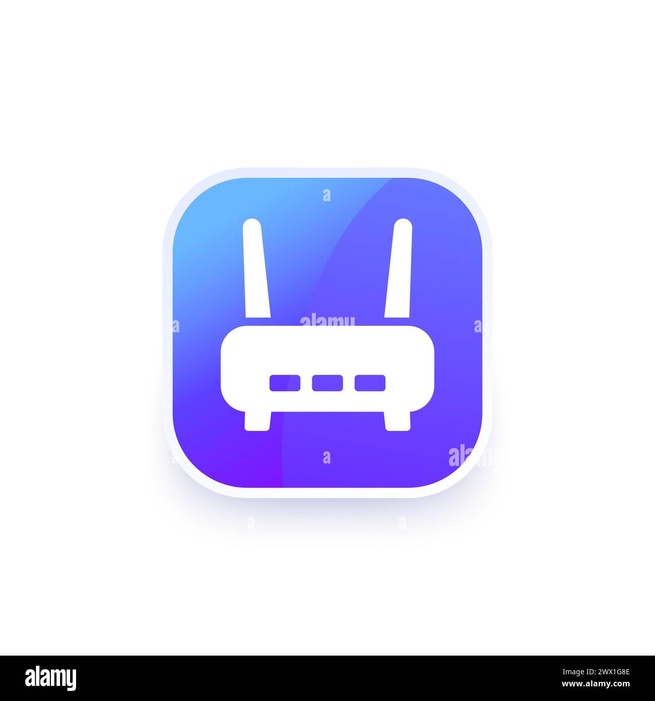 wi-fi router, modem icon for apps and web Stock Vector Image & Art - Alamy