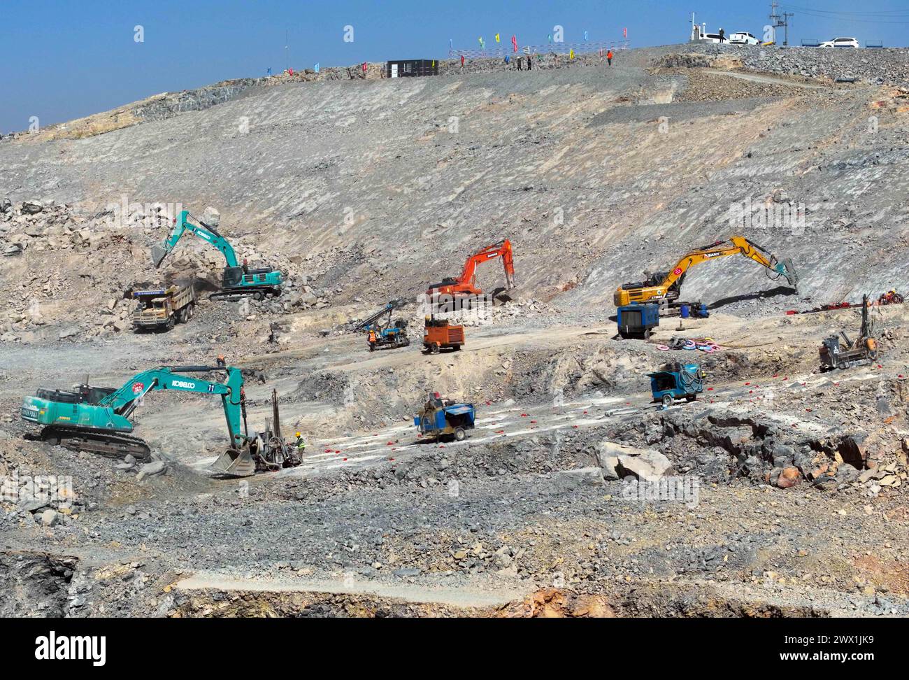 WUHAI, CHINA - MARCH 27, 2024 - Aerial photo shows the construction ...